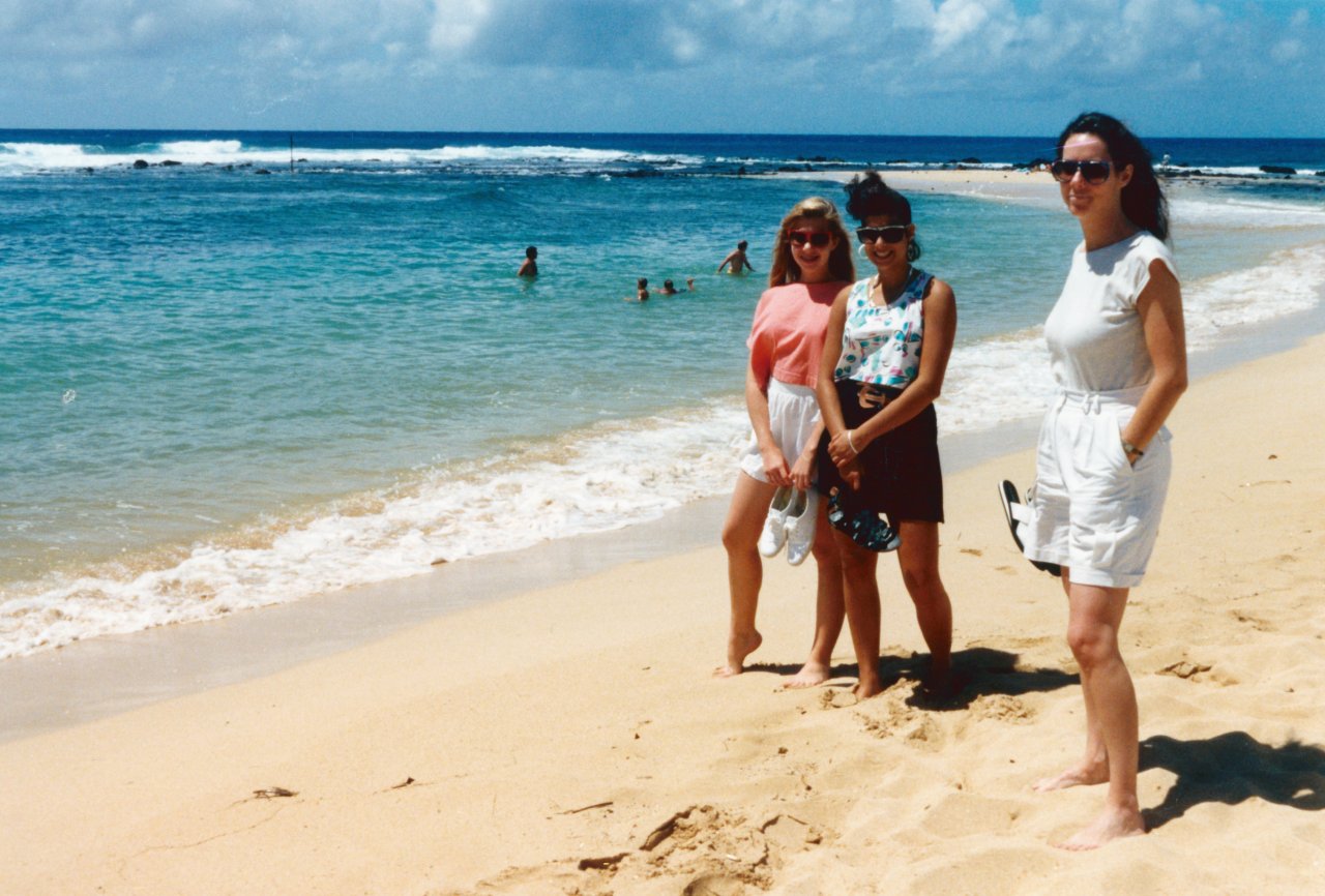 AMJD and friend in Hawaii Aug 1988